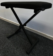 Load image into Gallery viewer, Black Metal Frame Height Adjustable Piano Stool