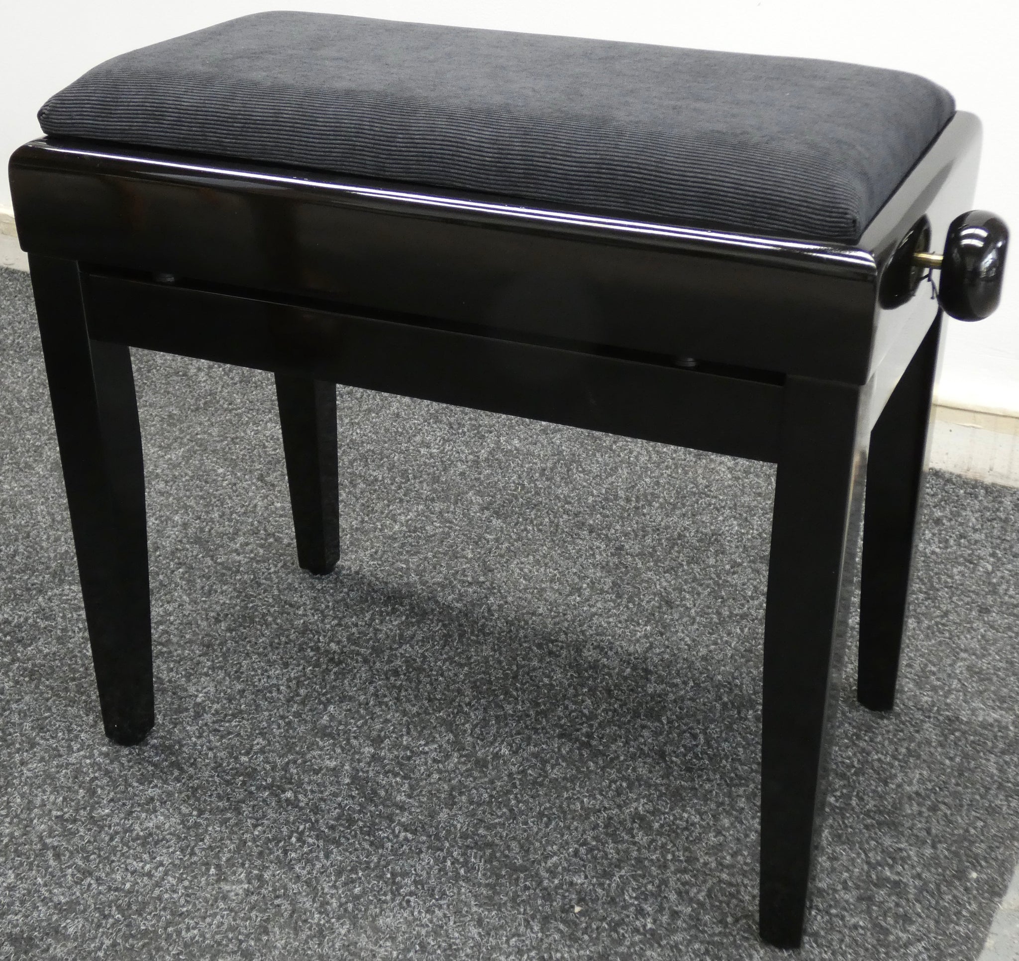 Stagg Stool Stagg Height Adjustable Piano Stool With Storage in Black Gloss – Silk ...