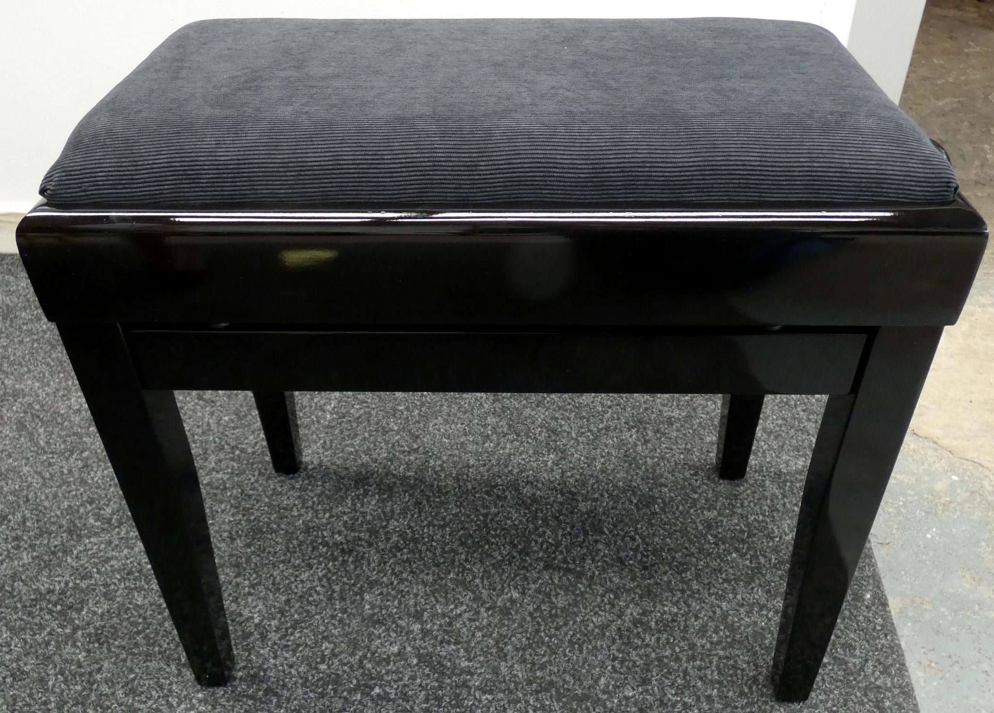 Stagg Stool Stagg Height Adjustable Piano Stool With Storage in Black Gloss – Silk ...