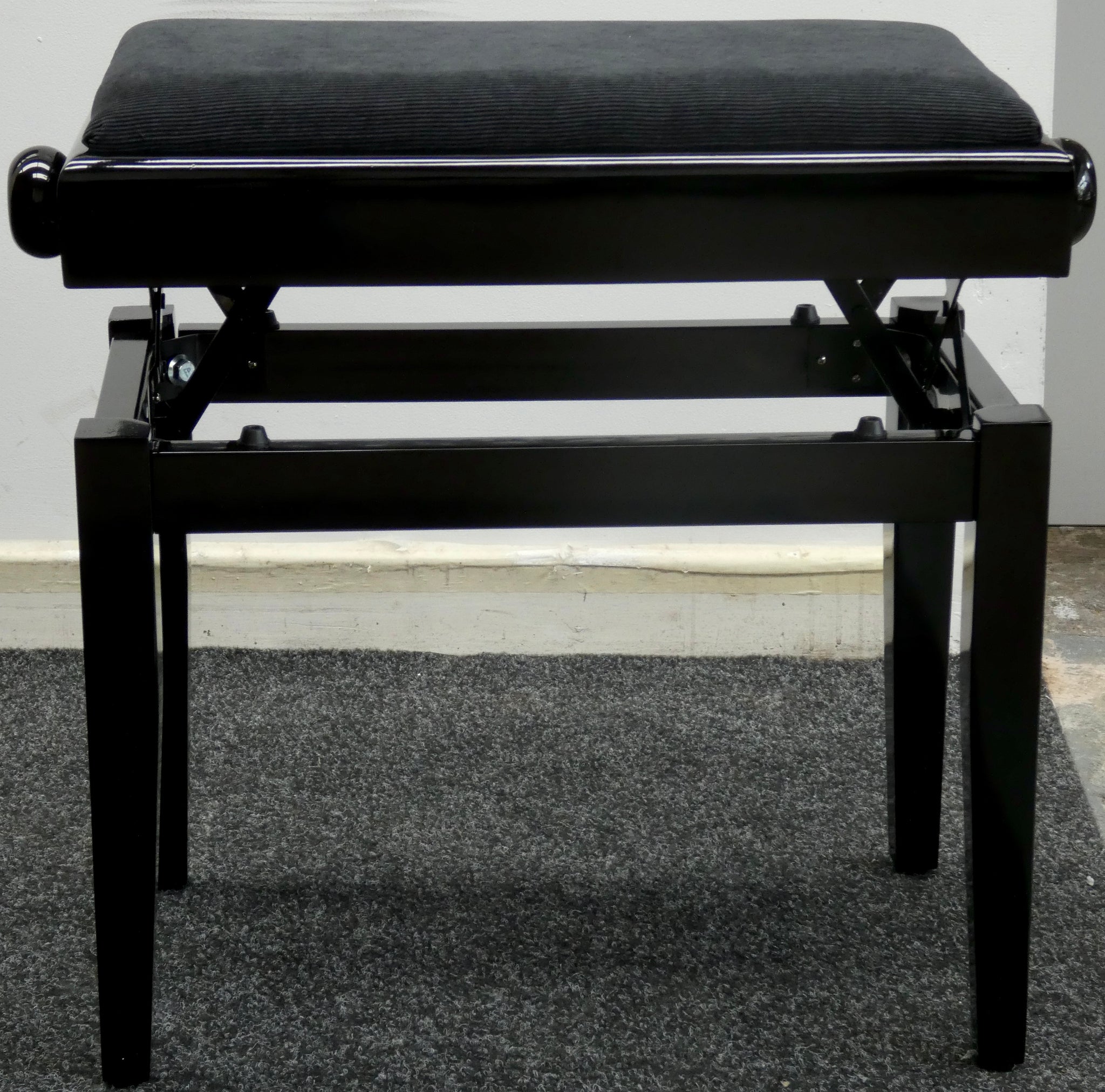 Stagg Stool Stagg Height Adjustable Piano Stool With Storage in Black Gloss – Silk ...